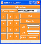 Soft-Dial VoIP software. Spyware/Virus free. No installation required.